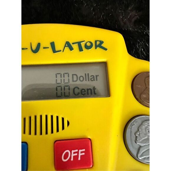 Coin-U-Lator Coin Counting Calculator Game Electronic Educational Toy Kids VTG - Picture 5 of 6